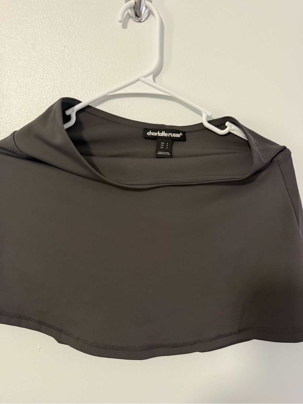 Charlotte Russe Dark Gray Circle Skirt